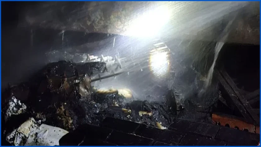 শাহজালাল বিমানবন্দরের কার্গো ভিলেজের পাশে ময়লার স্তূপে আগুন
