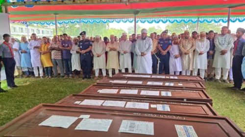 সৌদিতে ভয়াবহ অগ্নিকাণ্ডে নিহত নওগাঁর ৭ জনের জানাজা সম্পন্ন