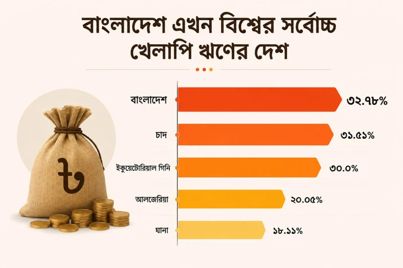 বিশ্বে খেলাপি ঋণে শীর্ষে বাংলাদেশ!