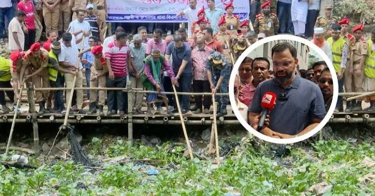 ডেঙ্গু নিয়ন্ত্রণে বাউনিয়াবাদ খাল পরিষ্কার, দুই পাশে ওয়াকওয়ে নির্মাণের পরিকল্পনা