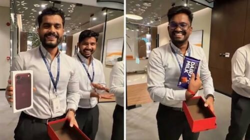 সব কর্মীকে নতুন আইফোন উপহার দিয়ে চমকে দিলেন অফিসের বস!