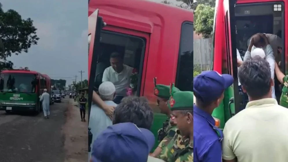 সড়কের পাশে দাঁড়িয়ে থাকা বৃদ্ধকে দেখে থামল প্রধানমন্ত্রীর গাড়ি