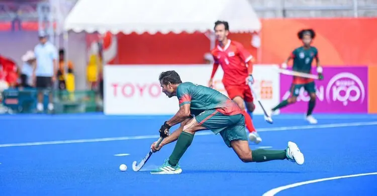 এশিয়ান গেমস হকিতে থাইল্যান্ডকে ৩-০ গোলে হারিয়ে সপ্তম বাংলাদেশ